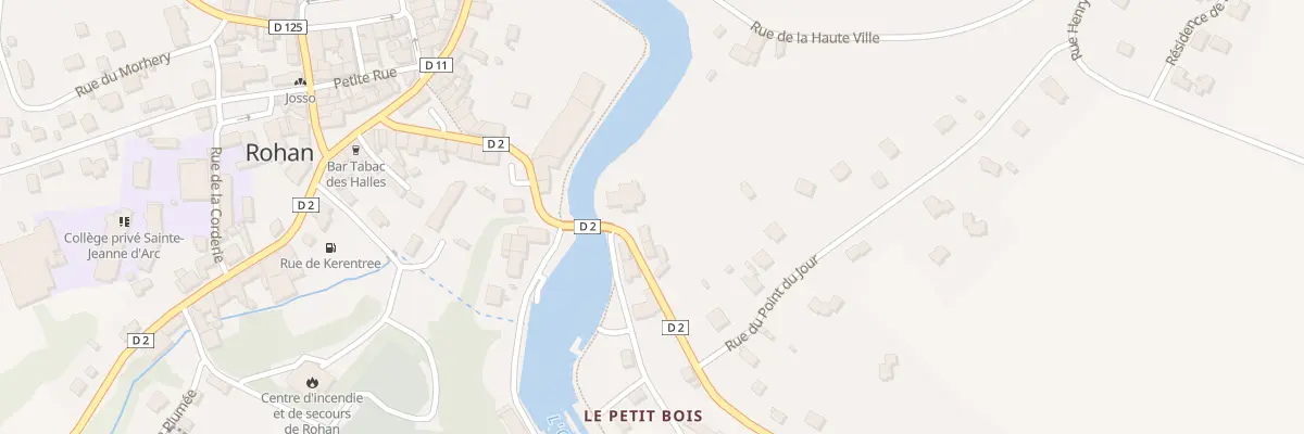 Plan du 1 Rue du Point du Jour à Rohan