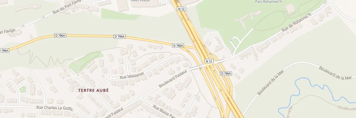 Plan du 24 Rue Massenet à Saint-Brieuc