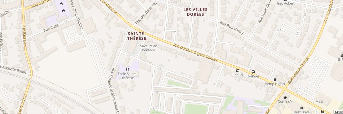 Plan du 20 Rue du Docteur Rahuel à Saint-Brieuc
