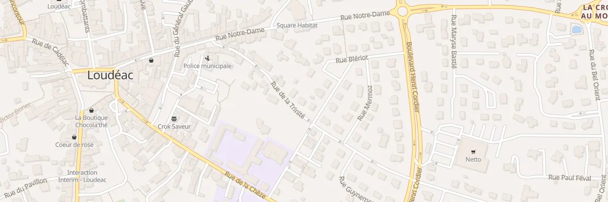 Plan du 21 Rue de la Trinité à Loudéac