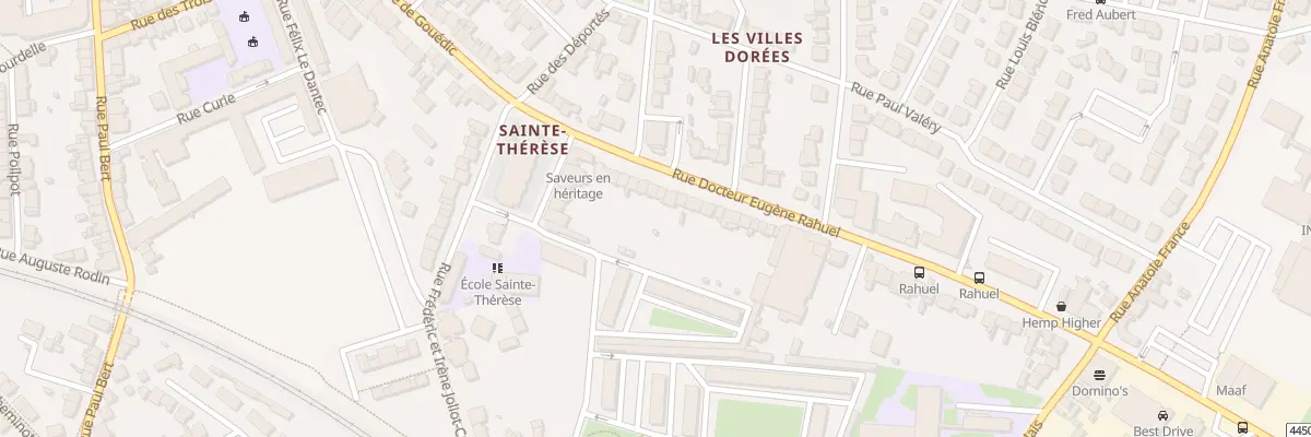 Plan du 18 Rue du Docteur Rahuel à Saint-Brieuc