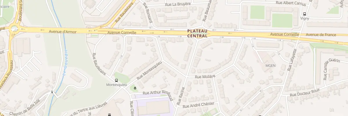 Plan du 11 Rue Molière à Saint-Brieuc