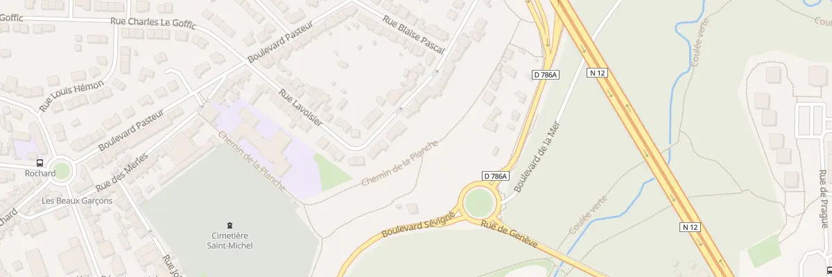 Plan du 16 Rue Descartes à Saint-Brieuc