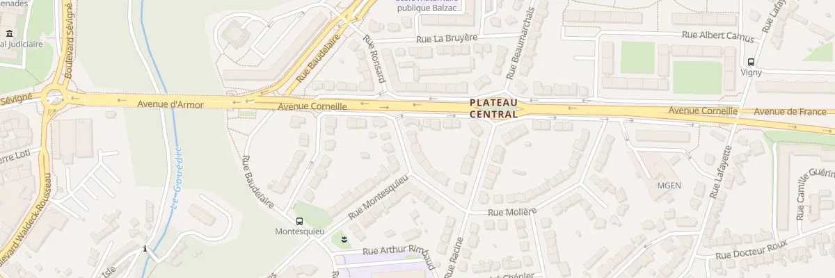 Plan du 3 Rue Molière à Saint-Brieuc