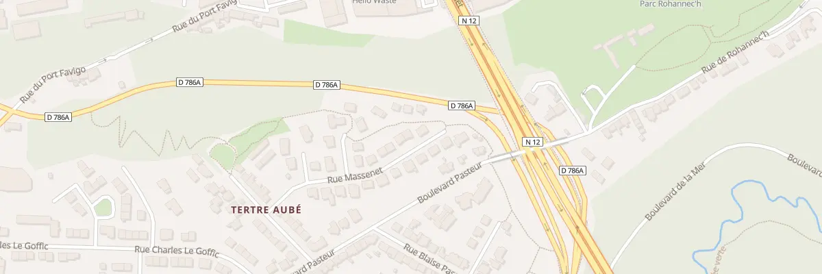 Plan du 17 Rue Massenet à Saint-Brieuc