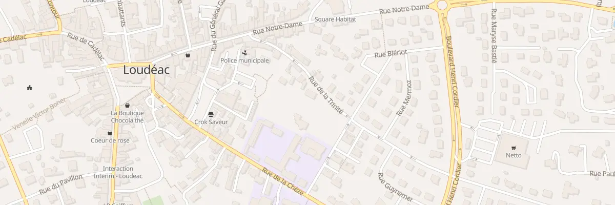 Plan du 16 Rue de la Trinité à Loudéac
