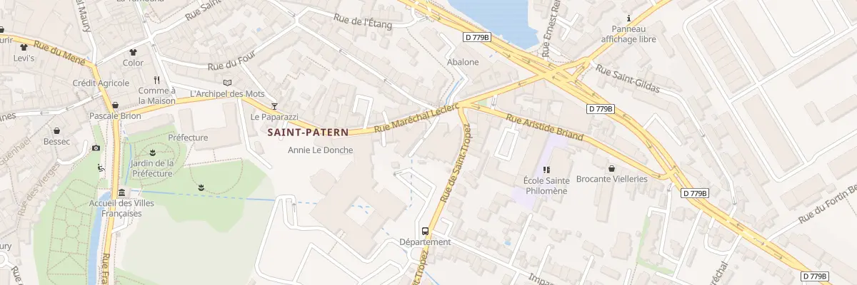 Plan du 10 Rue Saint Tropez à Vannes