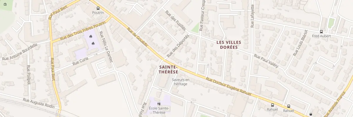 Plan du 5 Rue du Docteur Rahuel à Saint-Brieuc