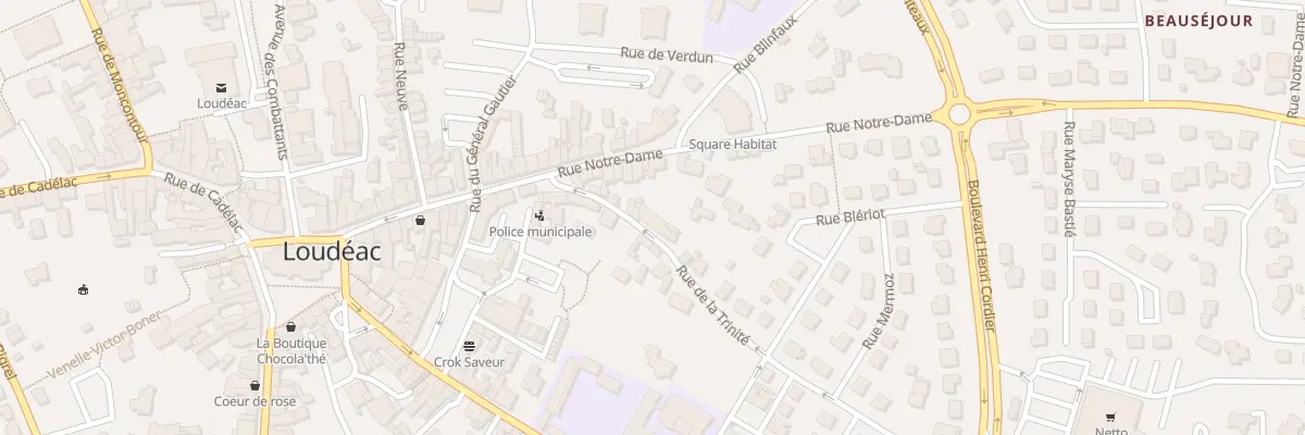 Plan du 9B Rue de la Trinité à Loudéac
