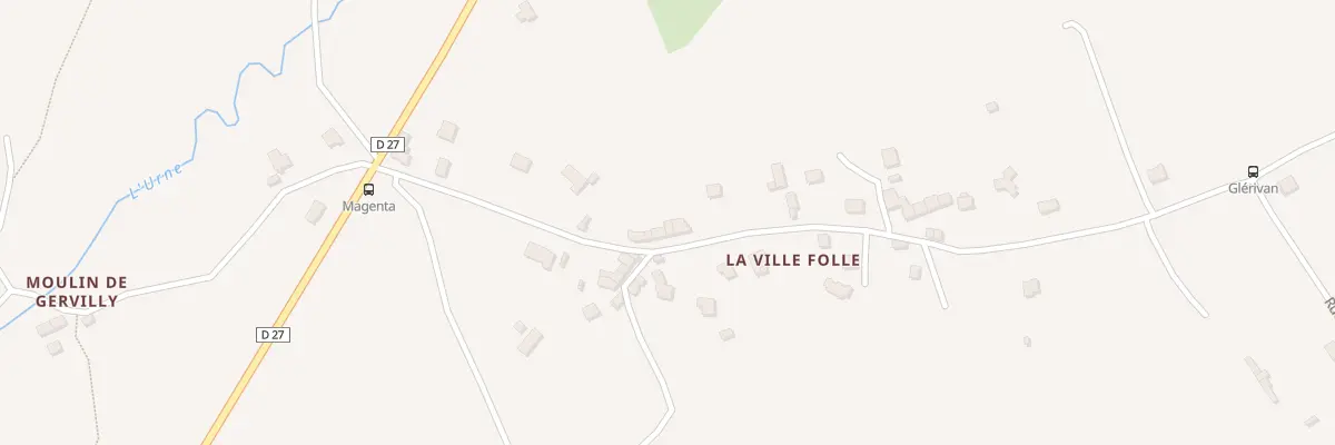 Plan du 6952 La Ville Folle d’En Bas à Plédran
