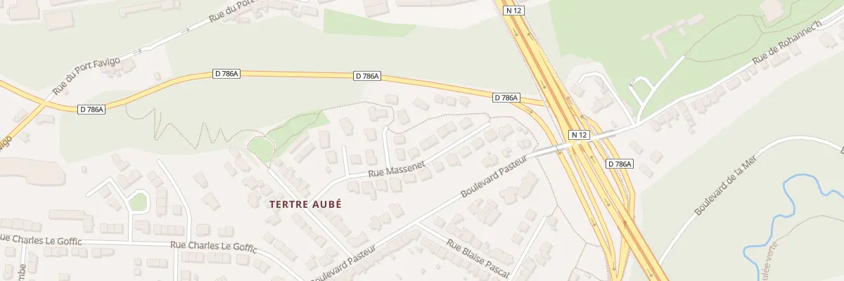 Plan du 11 Rue Massenet à Saint-Brieuc