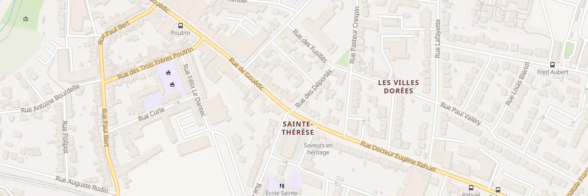 Plan du 2 Rue des Déportés à Saint-Brieuc