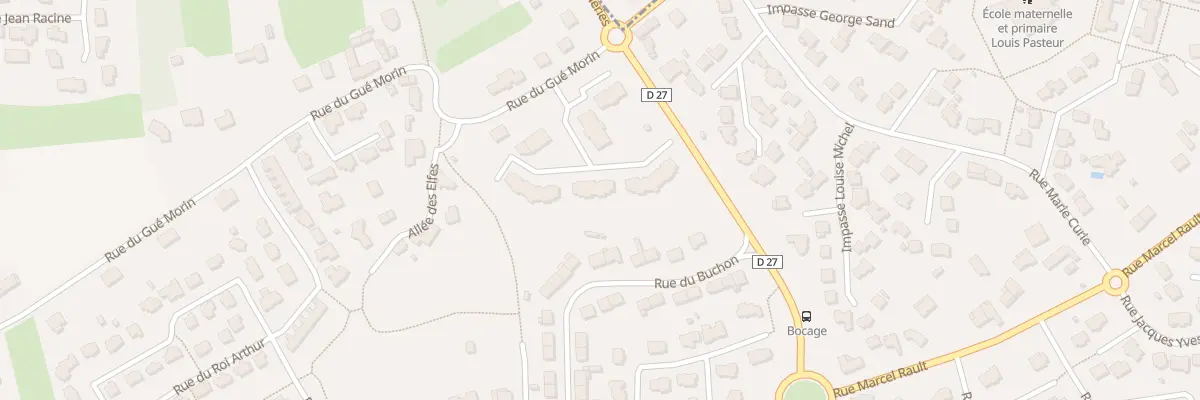 Plan du 1 Rue du Gué Morin à Trégueux