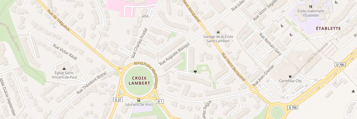 Plan du 14 Rue Auguste Blanqui à Saint-Brieuc