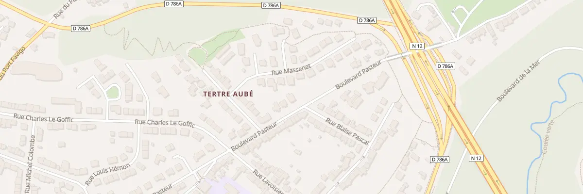 Plan du 61 Bd Pasteur à Saint-Brieuc