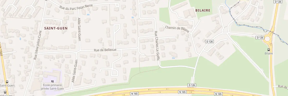 Plan du 36 Rue de Bellevue à Vannes