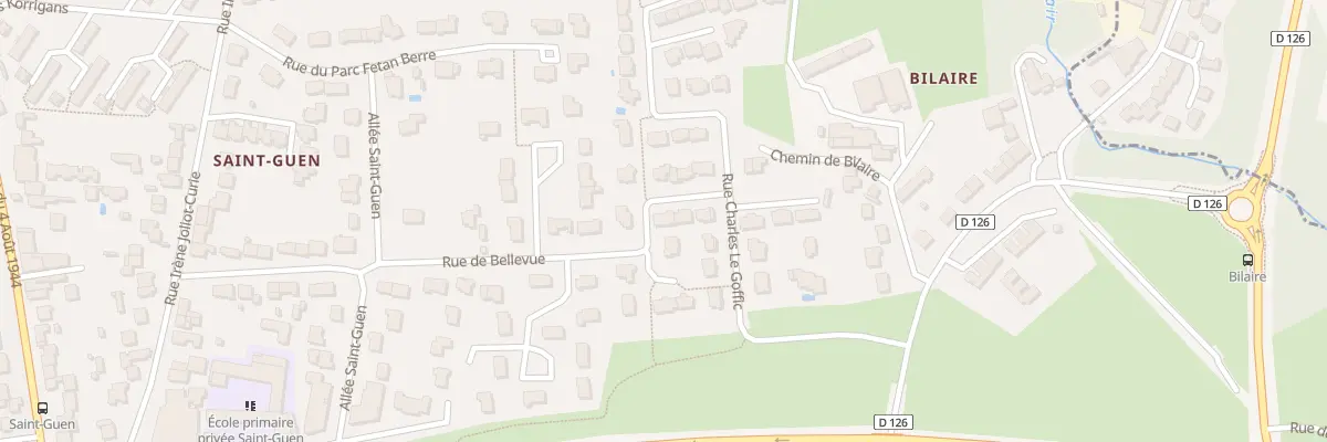 Plan du 38 Rue de Bellevue à Vannes
