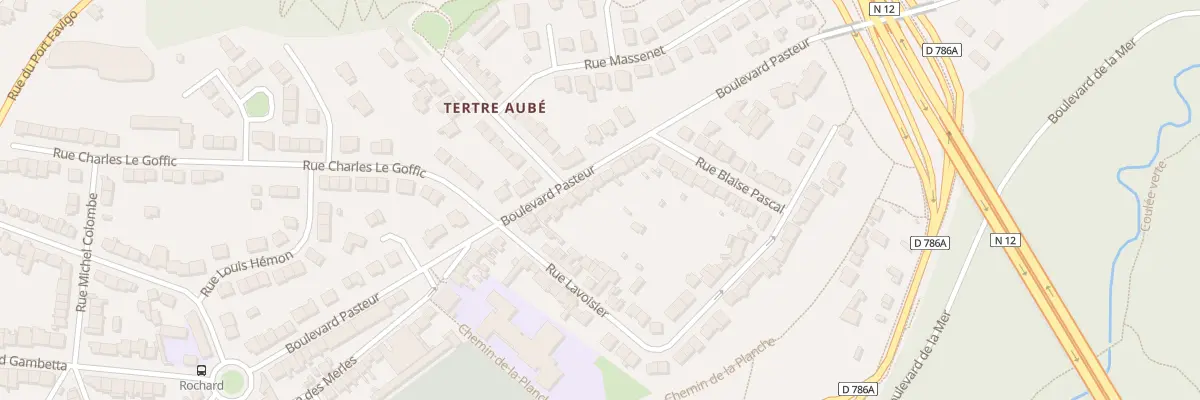 Plan du 50 Bd Pasteur à Saint-Brieuc