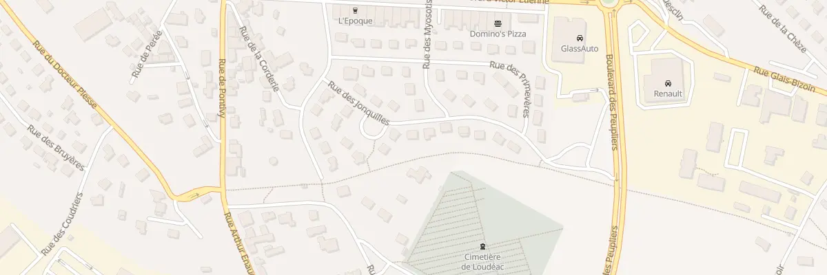 Plan du 8 Rue des Jonquilles à Loudéac