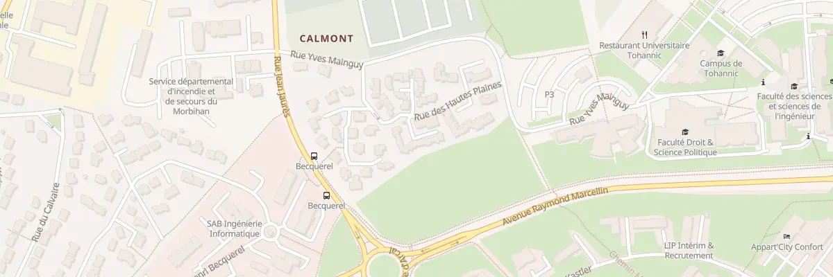 Plan du 8 Sq des Hautes Plaines à Vannes
