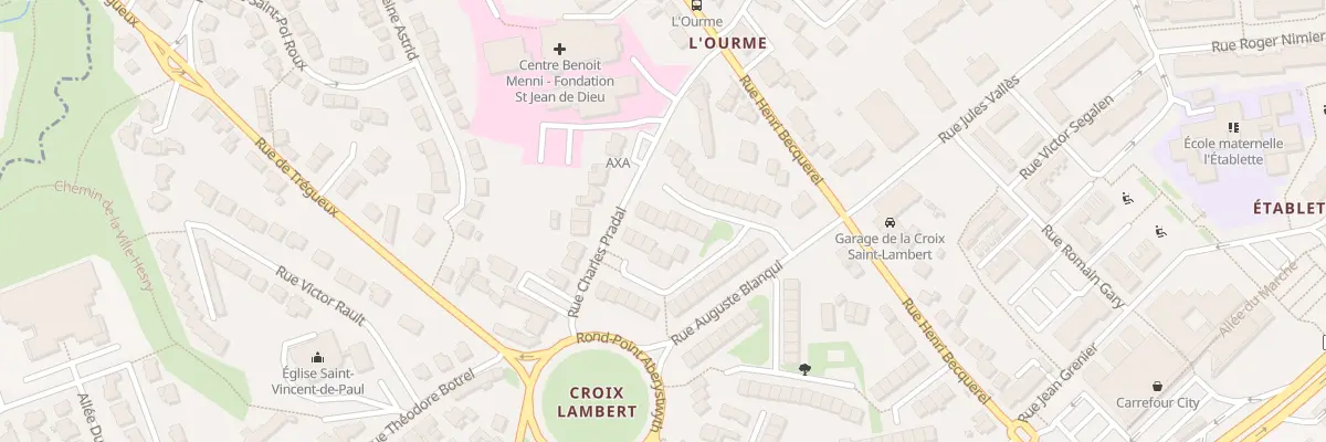 Plan du 9 Rue Jean-Baptiste Clément à Saint-Brieuc