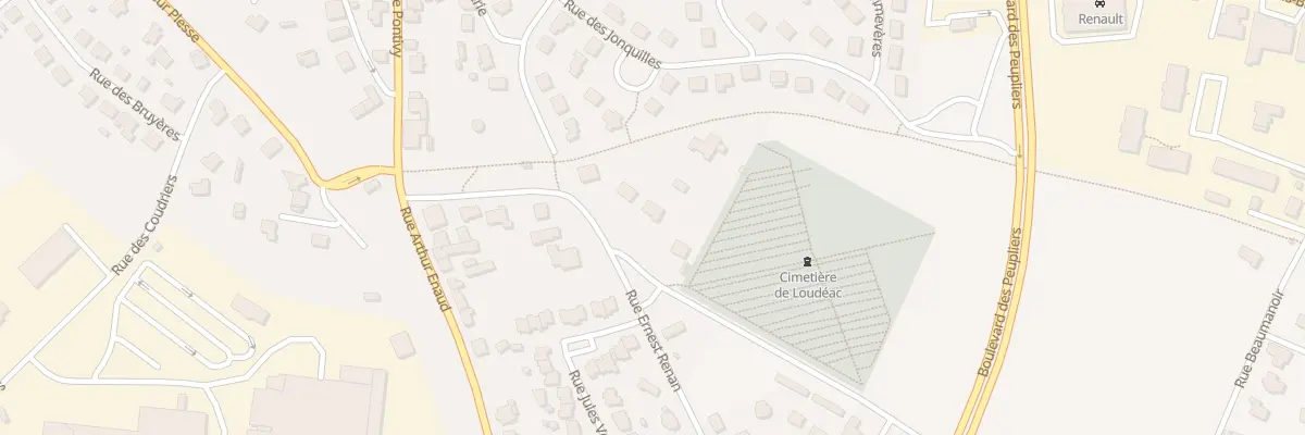 Plan du 9 Rue Ernest Renan à Loudéac