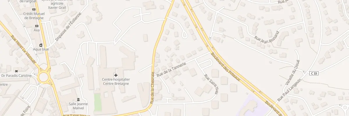 Plan du 7 Rue de la Tannerie à Loudéac