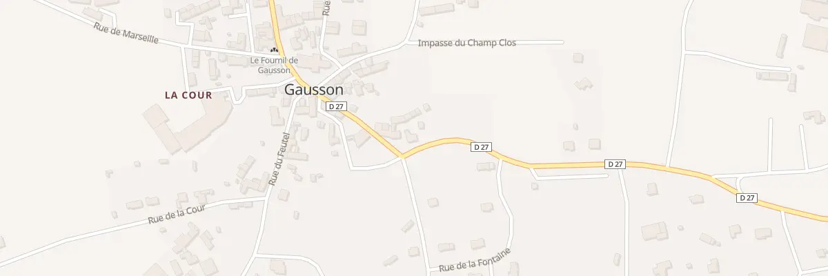Plan du 1 Rue du Stade à Gausson