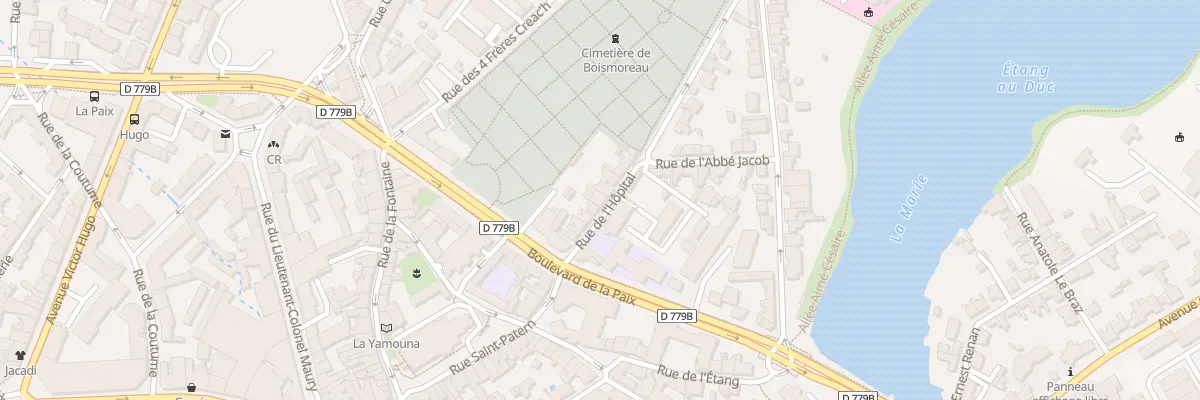 Plan du 27 Rue de l’ Hôpital à Vannes