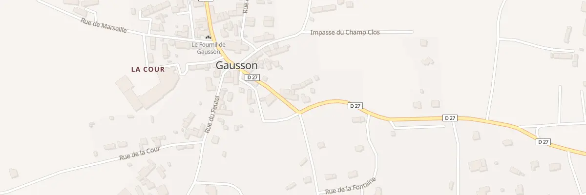 Plan du 2 Rue des Écoliers à Gausson