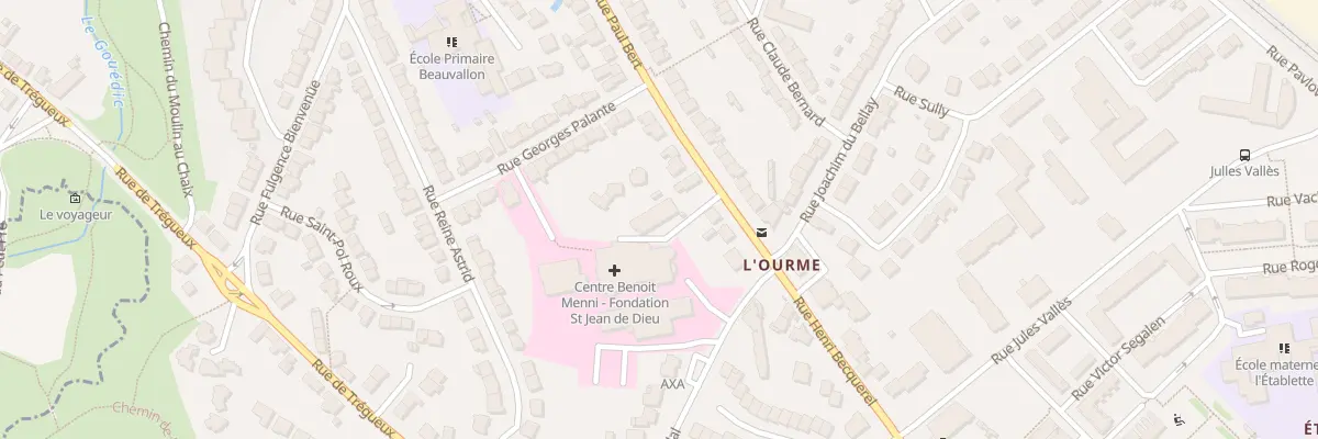 Plan du 186B Rue Paul Bert à Saint-Brieuc