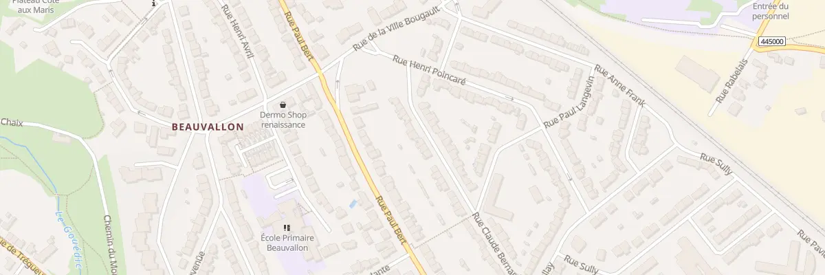 Plan du 16 Rue Claude Bernard à Saint-Brieuc
