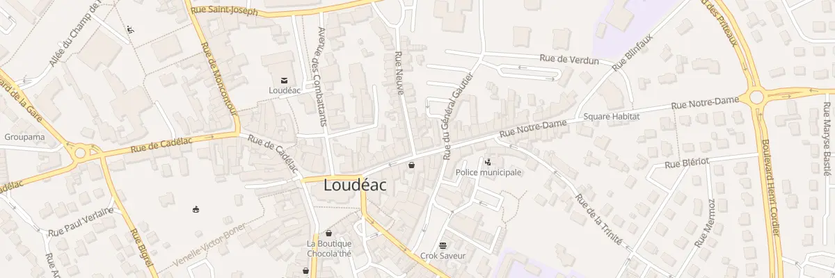 Plan du 4 Rue Neuve à Loudéac