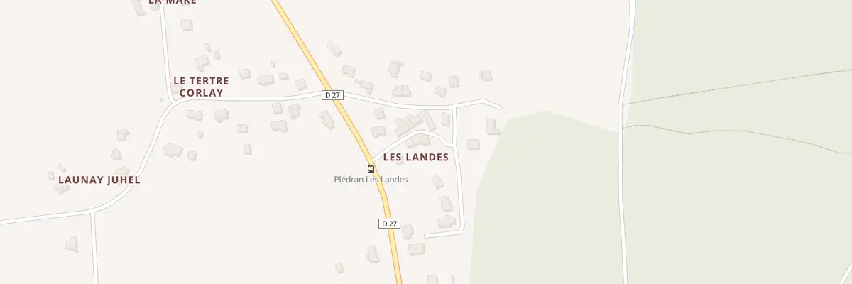 Plan du 5178 Les Landes à Plédran