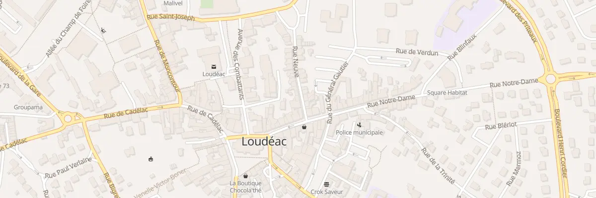 Plan du 7 Rue Neuve à Loudéac