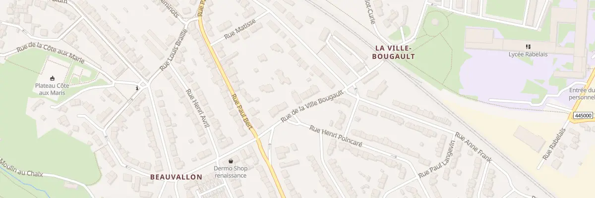 Plan du 10 Rue de la Ville Bougault à Saint-Brieuc