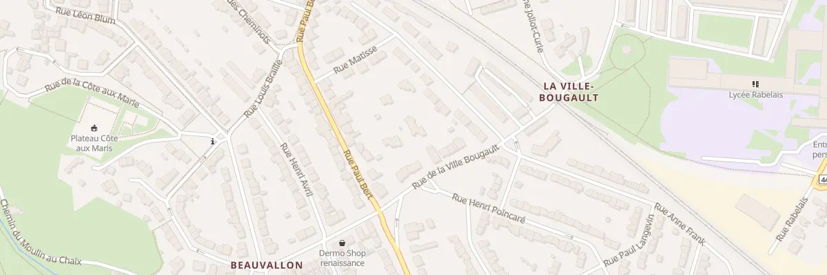 Plan du 12 Rue de la Ville Bougault à Saint-Brieuc