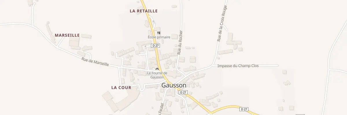 Plan du 6 Rue du Rocher à Gausson