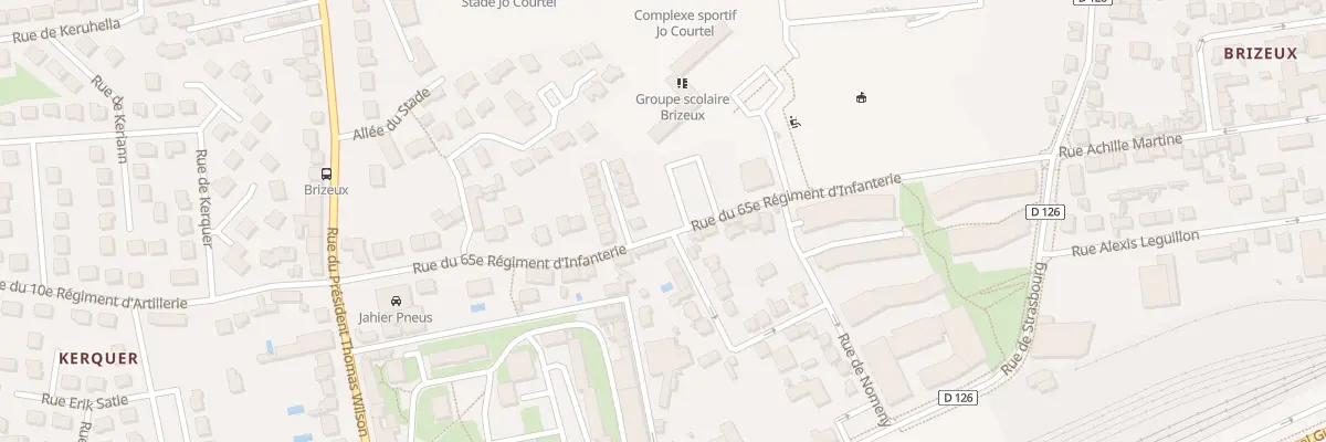 Plan du 34 Rue Loïc Bouvard à Vannes