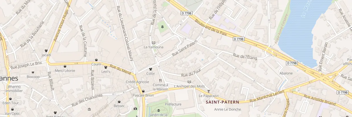 Plan du 14 Rue Saint-Patern à Vannes