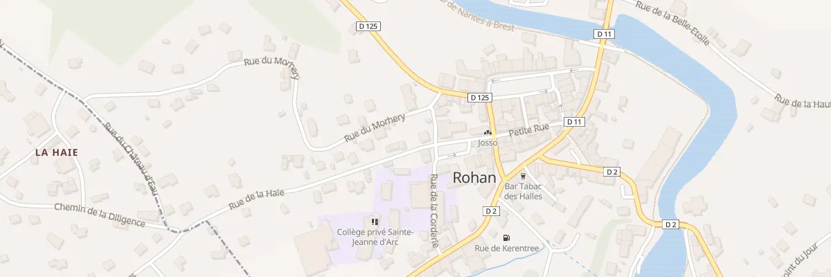Plan du 2 Rue de la Haie à Rohan