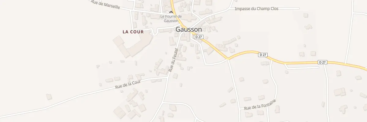 Plan du 11 Rue du Feutel à Gausson