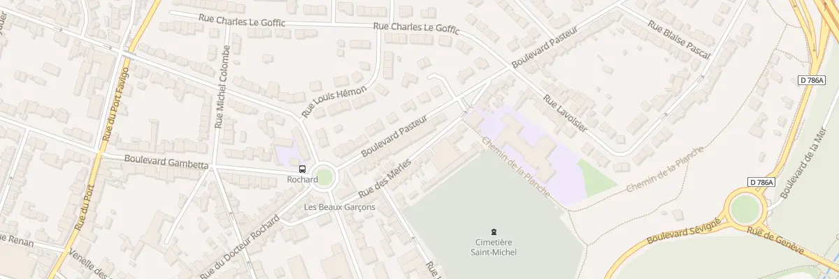Plan du 24 Bd Pasteur à Saint-Brieuc