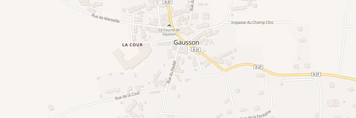 Plan du 5 Rue du Feutel à Gausson