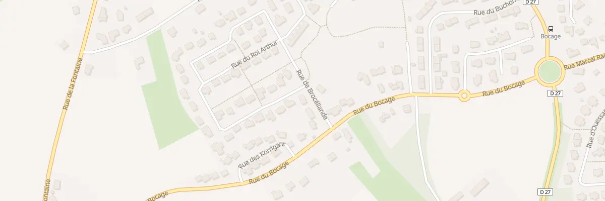 Plan du 5 Rue de Brocéliande à Trégueux