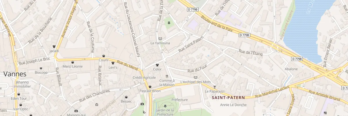 Plan du 4 Rue Saint-Patern à Vannes