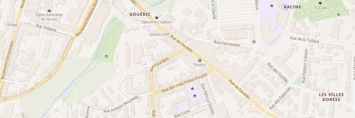 Plan du 5 Rue Paul Bert à Saint-Brieuc