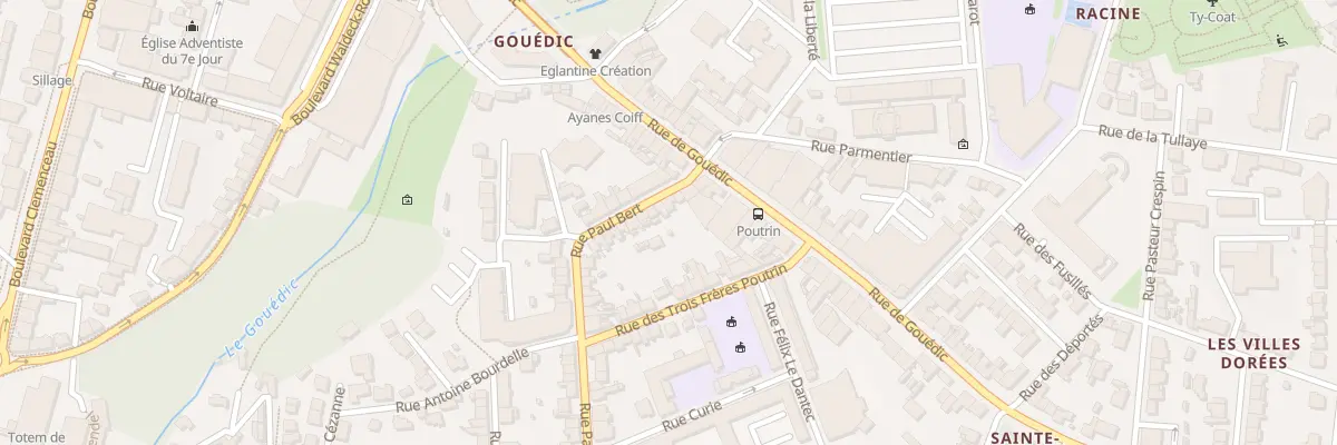 Plan du 7 Rue Paul Bert à Saint-Brieuc
