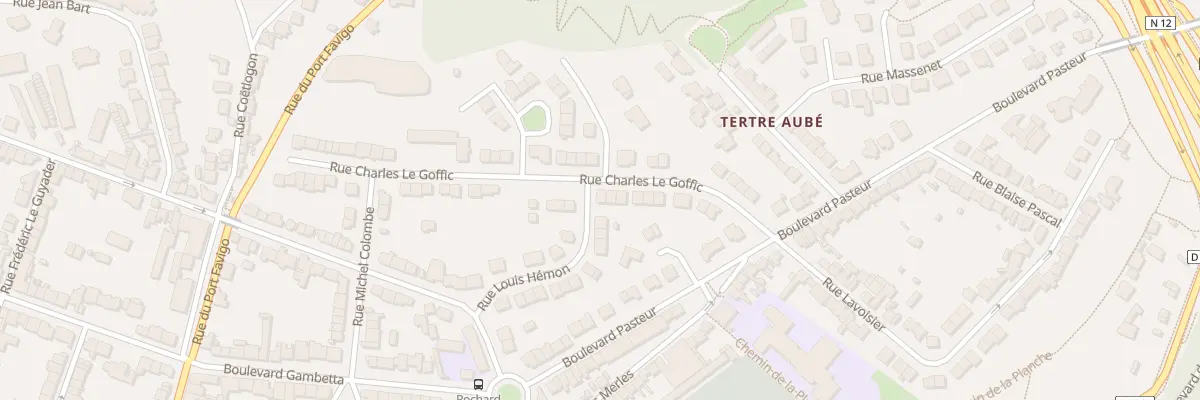 Plan du 24 Rue Louis Hémon à Saint-Brieuc