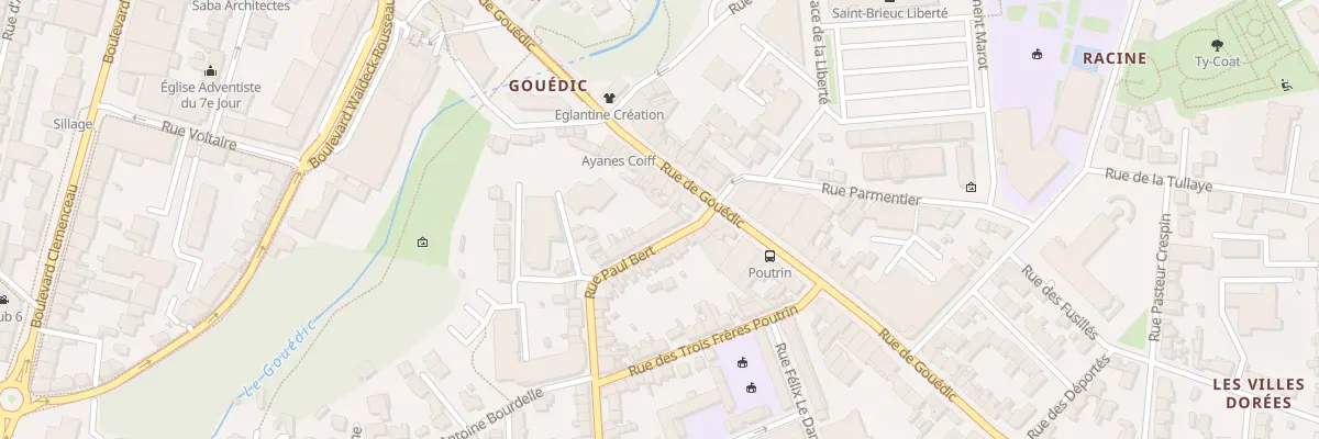 Plan du 6 Rue Paul Bert à Saint-Brieuc